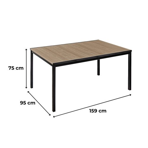 Parker 4+1 kerti bútor garnitúra szett kőris-grafit