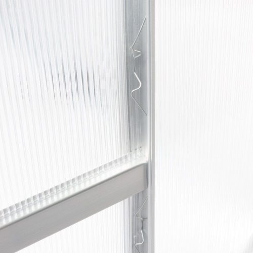 Polikarbonát üvegház 250 x 310 x 124/205 cm