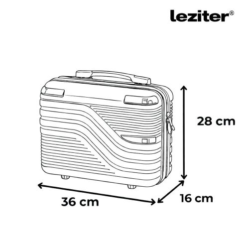 TraveLux Urban kisméretű kézi bőrönd keményfedeles 28x36x16 cm