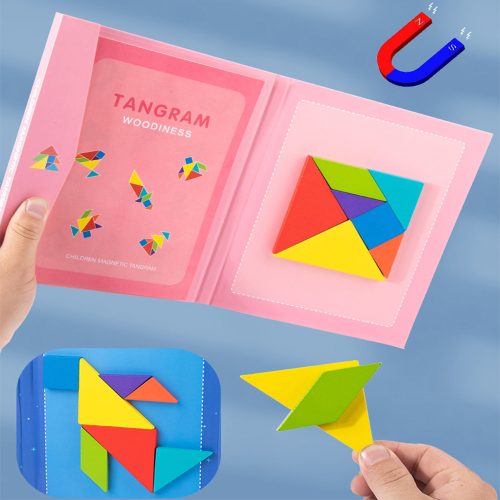 Mágneses tangram fajáték