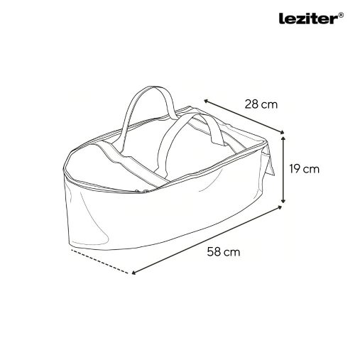 Etetőhajó táska C,X,Z,V modellekhez 58x28x19 cm fekete