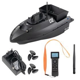 Etetőhajó C12 GPS hátrakidobós fekete