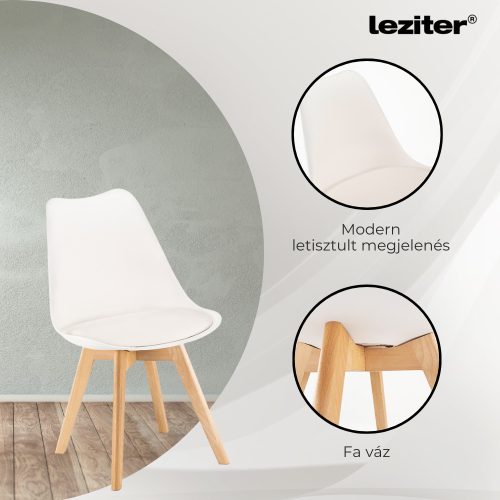 Silla étkezőszék 6 db fehér színben