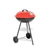 Faszenes kerti gömb grillsütő kerekes