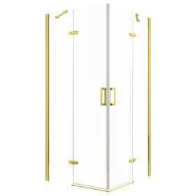   Flow Gold szögletes nyílóajtós zuhanykabin zuhanytálca nélkül