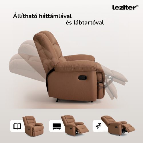 Relax manuális fekvőfotel fotelágy