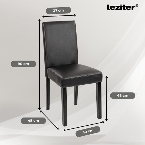 Megan 4+1 étkező garnitúra fehér-fekete