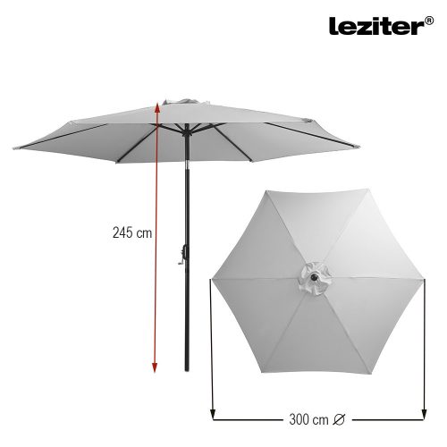 Gina kerti napernyő zöld 300 cm