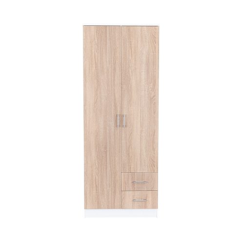 Miami gardróbszekrény 80x205 cm sonoma tölgy-fehér