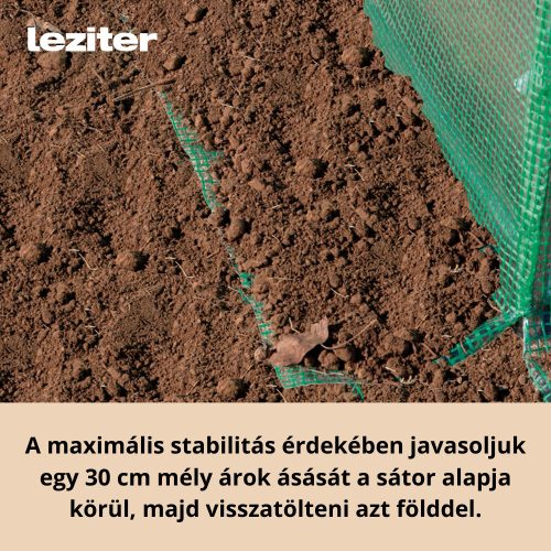 Fóliasátor 200x300x600 cm váz+fólia