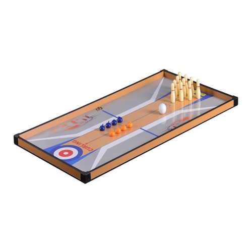 4 az 1-ben játékasztal, csocsó, ping-pong, biliárd és curling bowling játékhoz