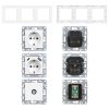 Nova dugalj, USB, TV csatlakozóval fehér kerettel