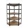 Nagy teherbírású sarokpolc 180x70x40-40 cm 175 kg fekete