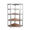 Nagy teherbírású sarokpolc 180x70x40-40 cm 175 kg króm