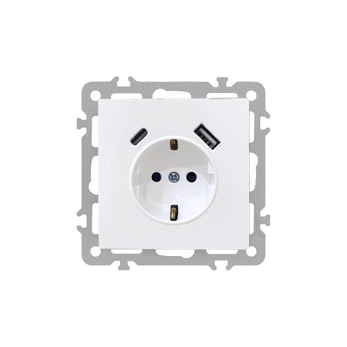 Nova csatlakozóaljzat USB csatlakozóval fehér