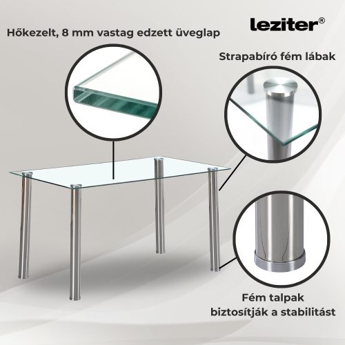 Karin 4+1 étkező garnitúra fehér-szürke