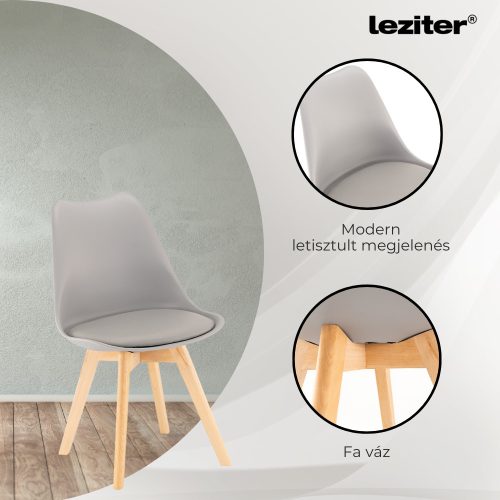 Zara 4+1 étkező garnitúra szürke-fehér