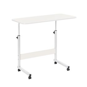 Állítható magasságú laptopasztal 80x40 cm fehér