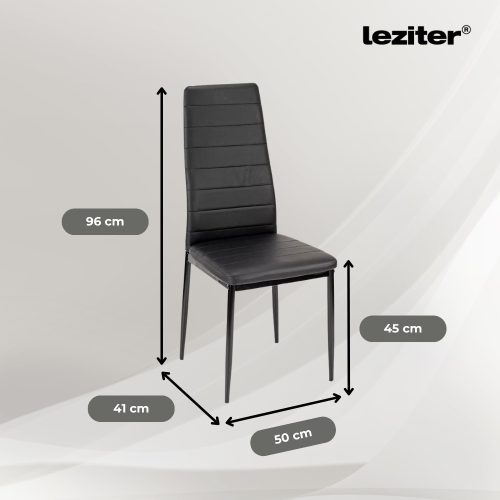 Tino NOVA Étkezőszék, fekete színben