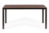 6 személyes kerti asztal 156x78 cm polywood barna
