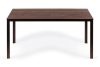 6 személyes kerti asztal 156x78 cm polywood barna
