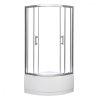 Spirit Deep 80x80 cm íves zuhanykabin zuhanytálcával