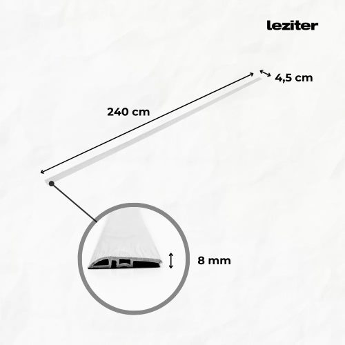 Vinyl SPC padló szintkiegyenlítő Serona kőhatású homokszürke 2400x45x8 mm