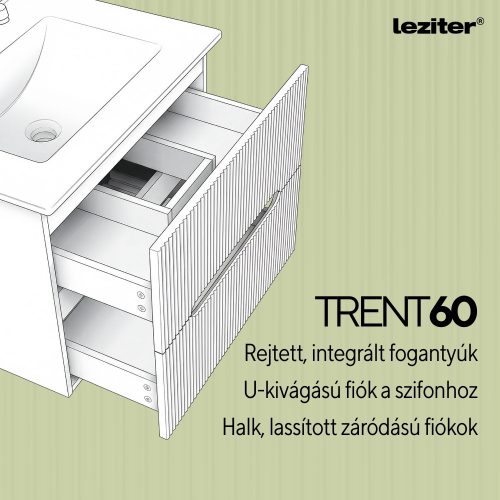 Trent 60 alsó szekrény mosdóval