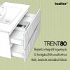 Trent 80 alsó szekrény mosdóval