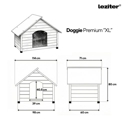 Doggie Premium hőszigetelt kutyaház "XL"