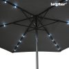 Solari kerti napernyő led lámpával szürke 300 cm