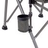 Leziter Comfort karfás horgász szék pohártartóval szürke