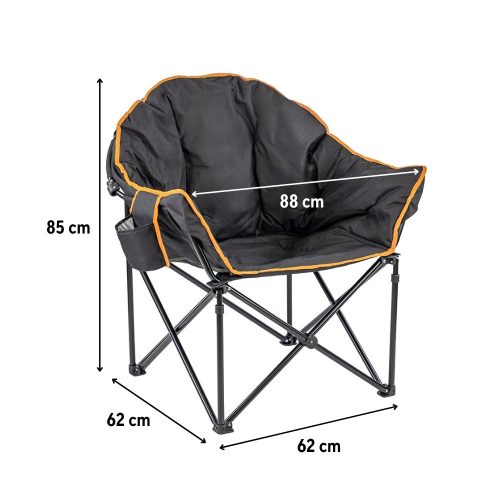 Leziter horgász fotel fekete