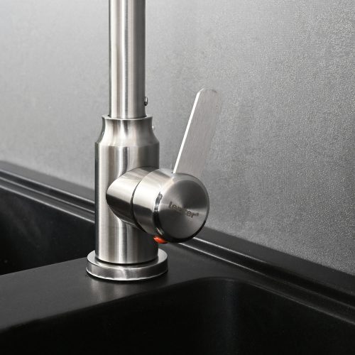 Auri mosogató csaptelep szálcsiszolt